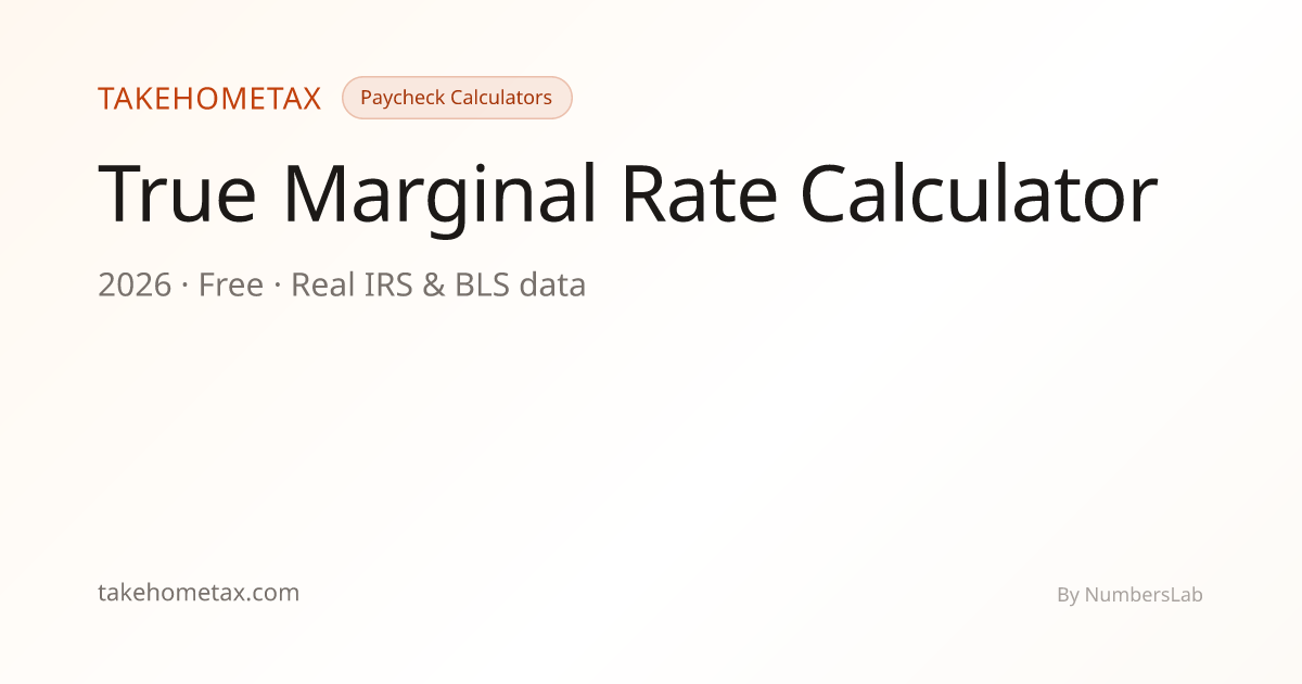 True Marginal Tax Rate Calculator 2026